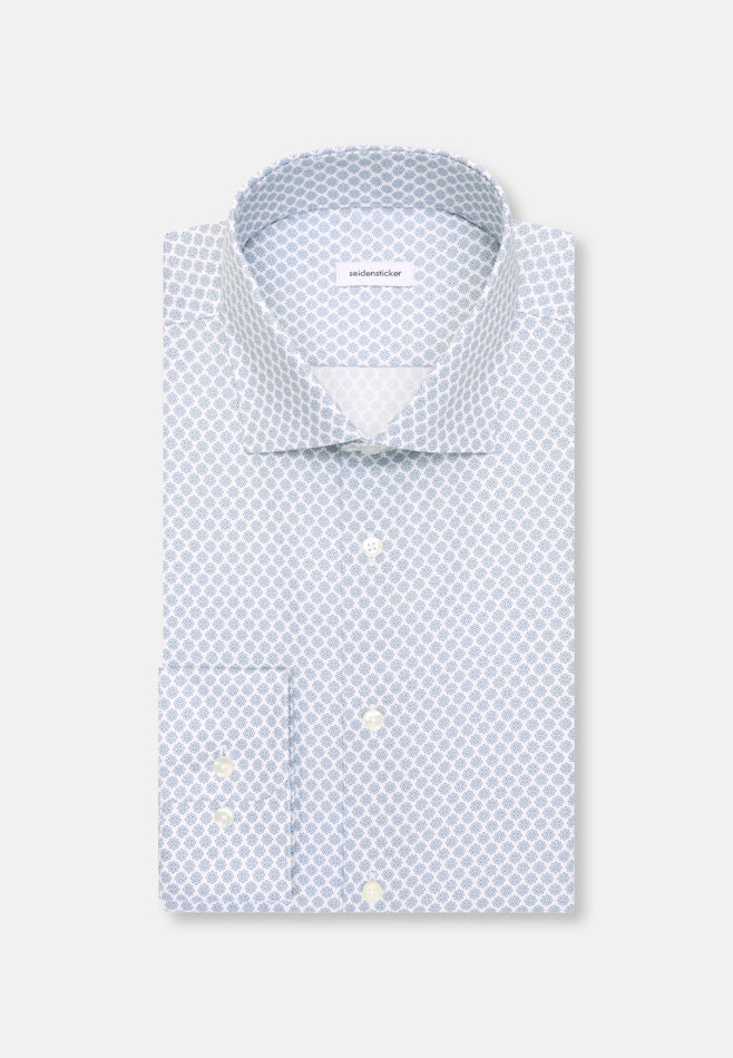 Slim Chemise d'affaires Imprimé dans Turquoise | Boutique en ligne Seidensticker