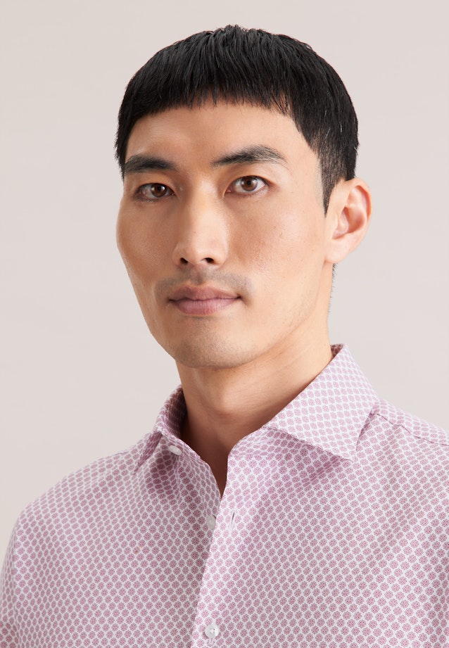 Slim Business Hemd Druck in Rosa |  Seidensticker Onlineshop