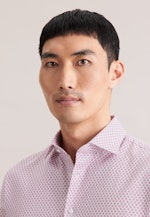 Slim Business Hemd Druck in Rosa |  Seidensticker Onlineshop