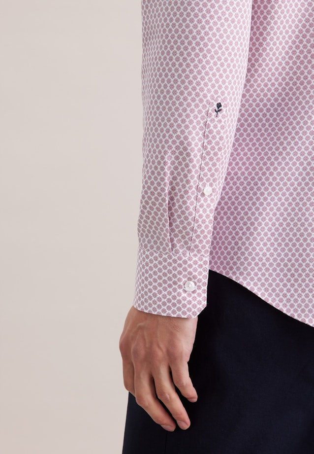 Slim Business Hemd Druck in Rosa |  Seidensticker Onlineshop