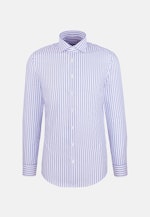 Slim Business Hemd Gestreift in Mittelblau |  Seidensticker Onlineshop