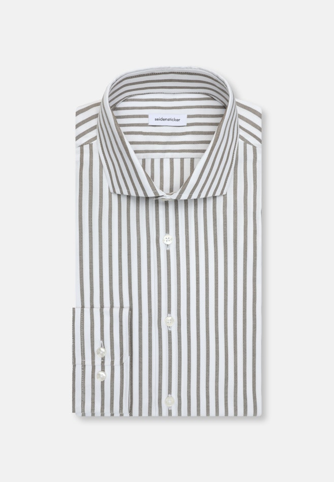 Slim Business Hemd Gestreift in Grün | Seidensticker Onlineshop