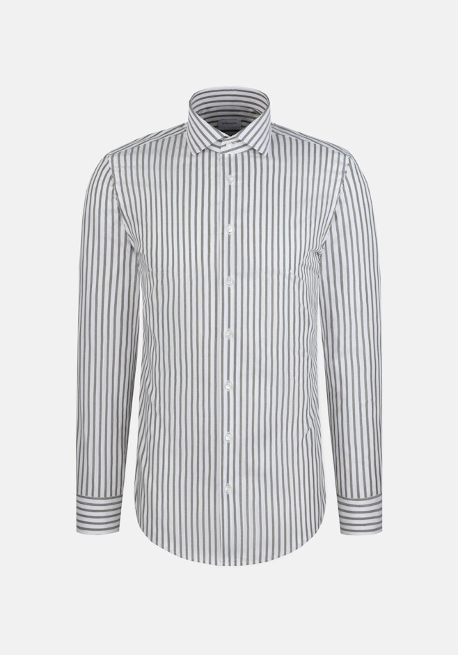 Slim Business Hemd Gestreift in Grün | Seidensticker Onlineshop