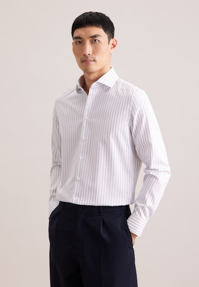 Slim Business Hemd Gestreift in Grau |  Seidensticker Onlineshop