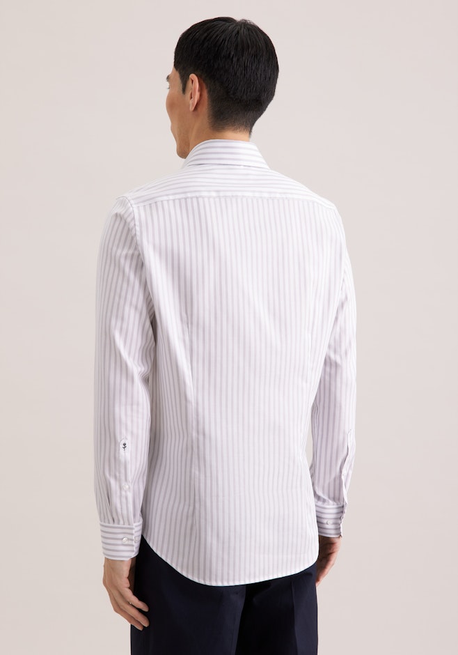 Slim Chemise d'affaires Rayures dans Gris | Boutique en ligne Seidensticker