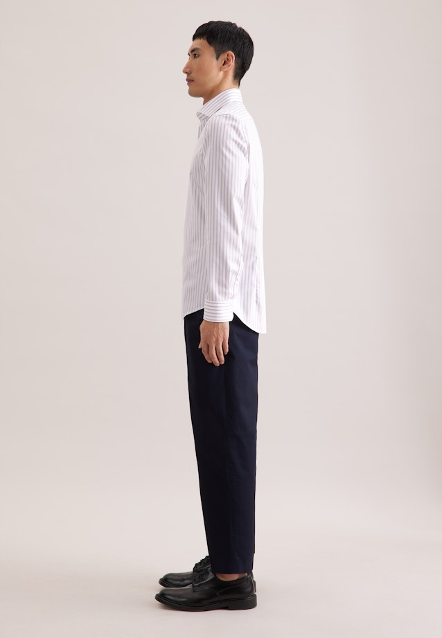 Slim Business Hemd Gestreift in Grau |  Seidensticker Onlineshop