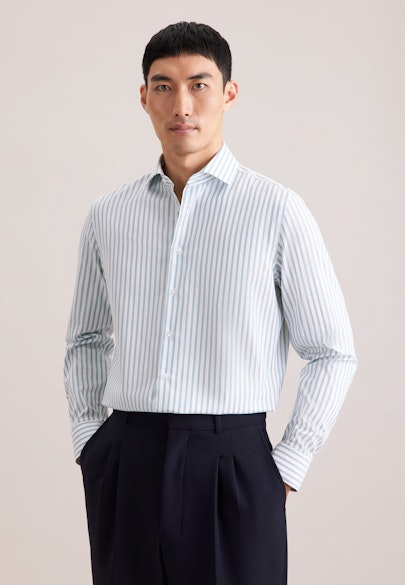 Slim Business shirt Stripes in Türkis |  Seidensticker Onlineshop