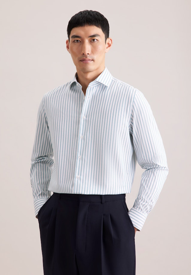 Slim Business shirt Stripes in Türkis |  Seidensticker Onlineshop