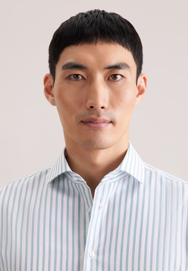 Slim Business Hemd Gestreift in Türkis |  Seidensticker Onlineshop