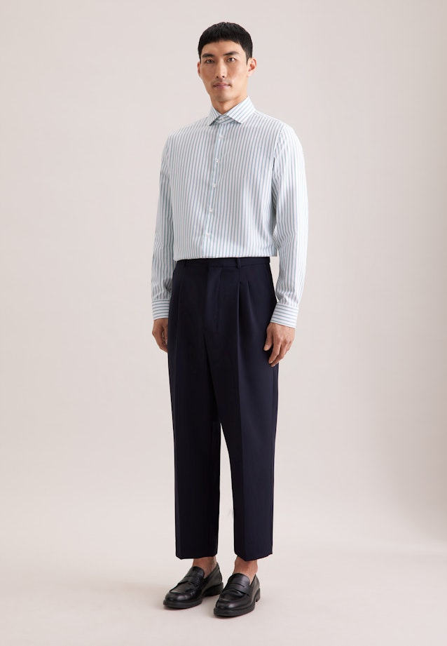 Slim Business Hemd Gestreift in Türkis |  Seidensticker Onlineshop