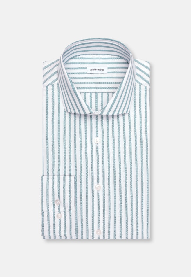 Slim Business shirt Stripes in Türkis | Seidensticker online shop