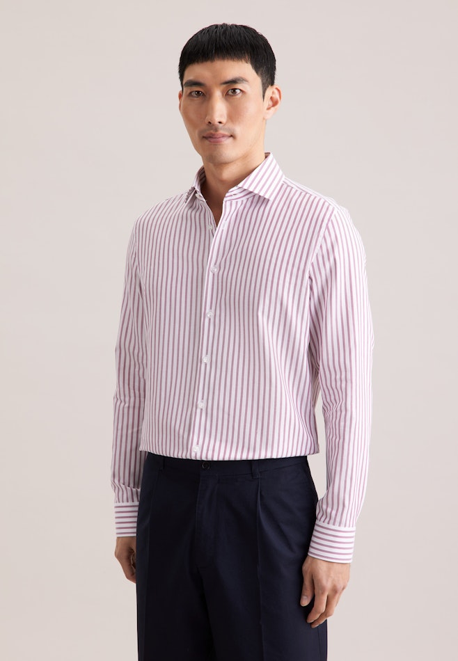 Slim Business Hemd Gestreift in Rosa | Seidensticker Onlineshop