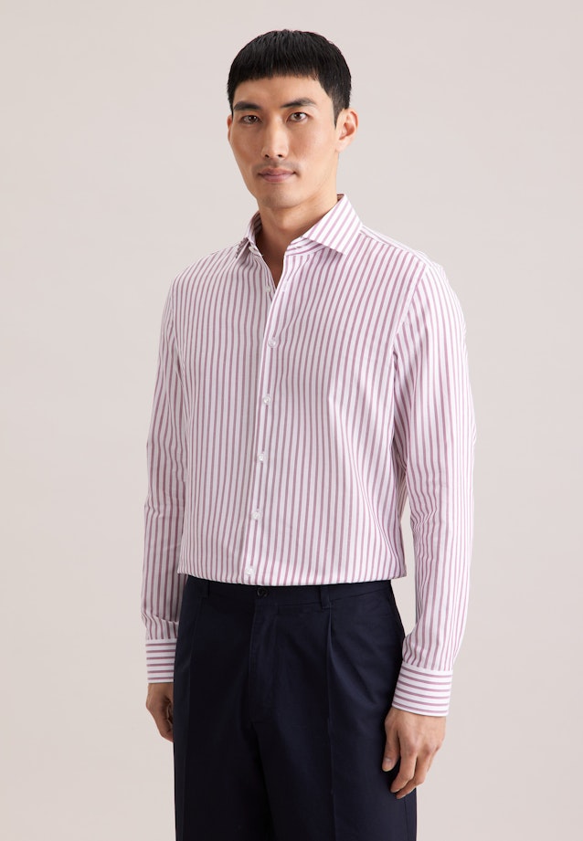 Slim Business Hemd Gestreift in Rosa |  Seidensticker Onlineshop