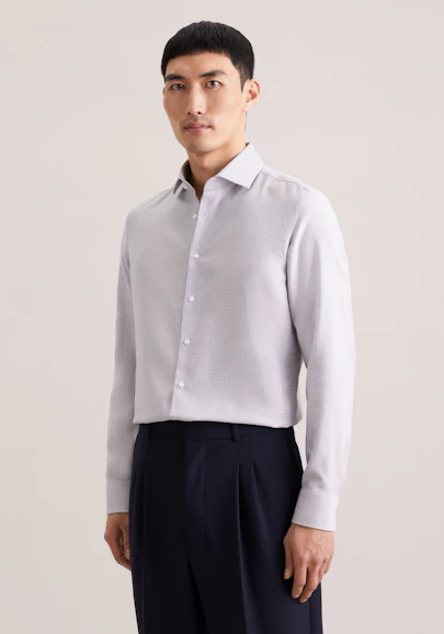 Shaped Chemise d'affaires Structure in Beige | Seidensticker Onlineshop