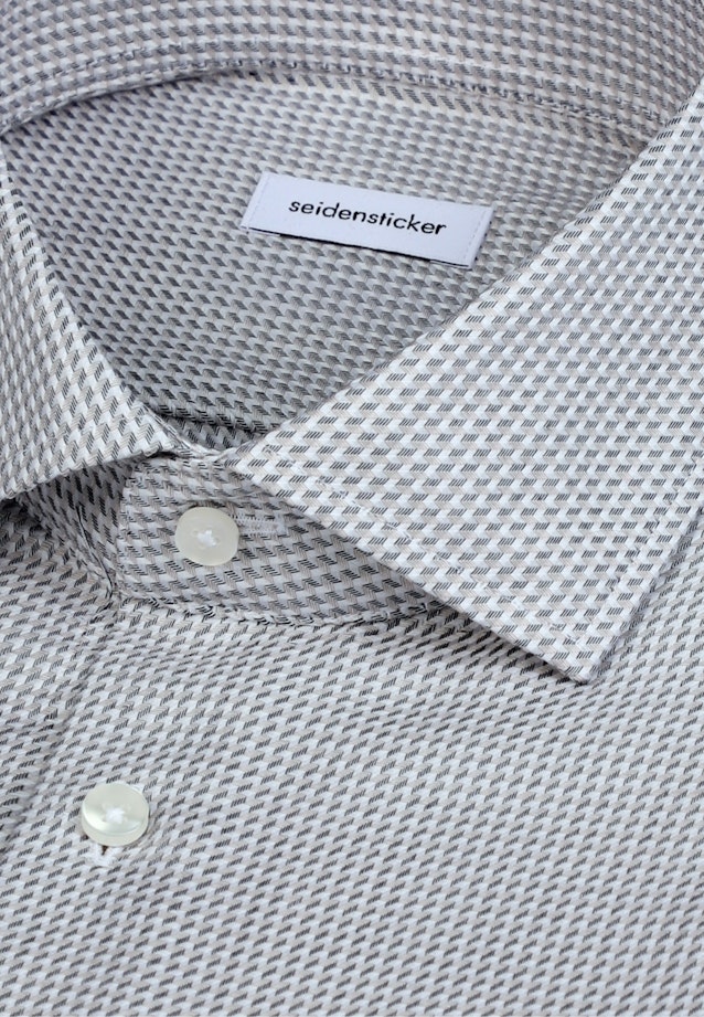 Shaped Business Hemd Struktur in Beige |  Seidensticker Onlineshop