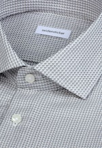 Shaped Business Hemd Struktur in Beige |  Seidensticker Onlineshop