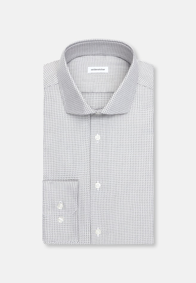 Shaped Business Hemd Struktur in Beige | Seidensticker Onlineshop