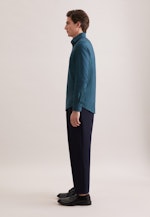 Shaped Business Hemd Struktur in Türkis |  Seidensticker Onlineshop