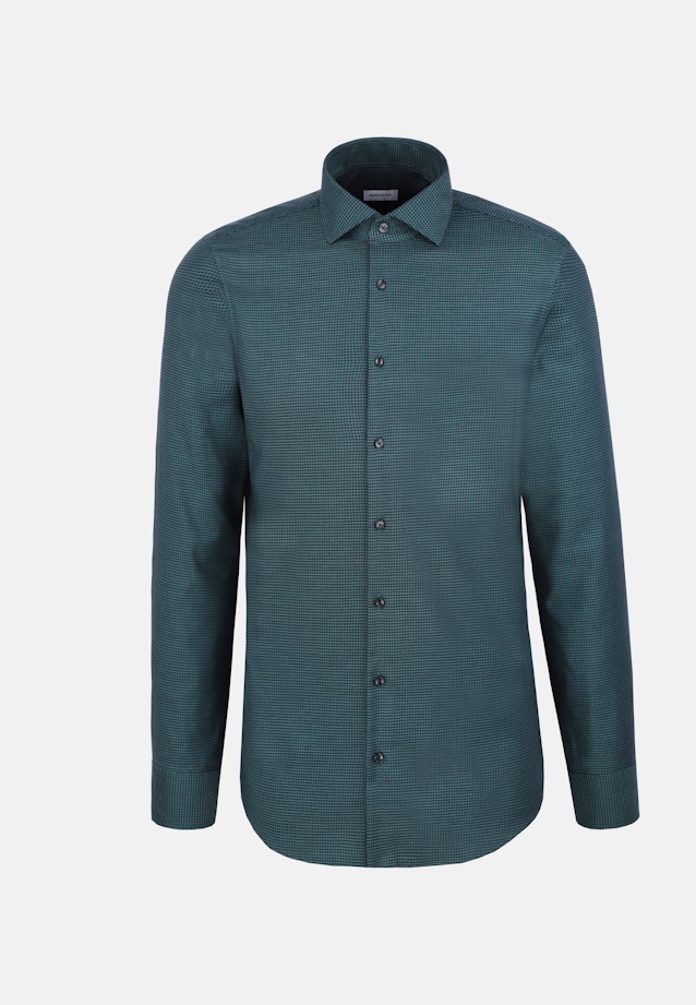 Shaped Business Hemd Struktur in Türkis |  Seidensticker Onlineshop