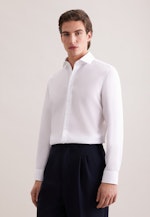 Shaped Business shirt Structure in Weiß |  Seidensticker Onlineshop