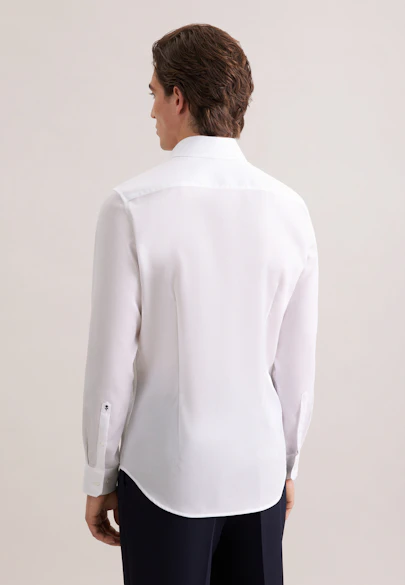 Shaped Business shirt Structure in Weiß |  Seidensticker Onlineshop