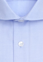 Shaped Business Hemd Struktur in Mittelblau |  Seidensticker Onlineshop