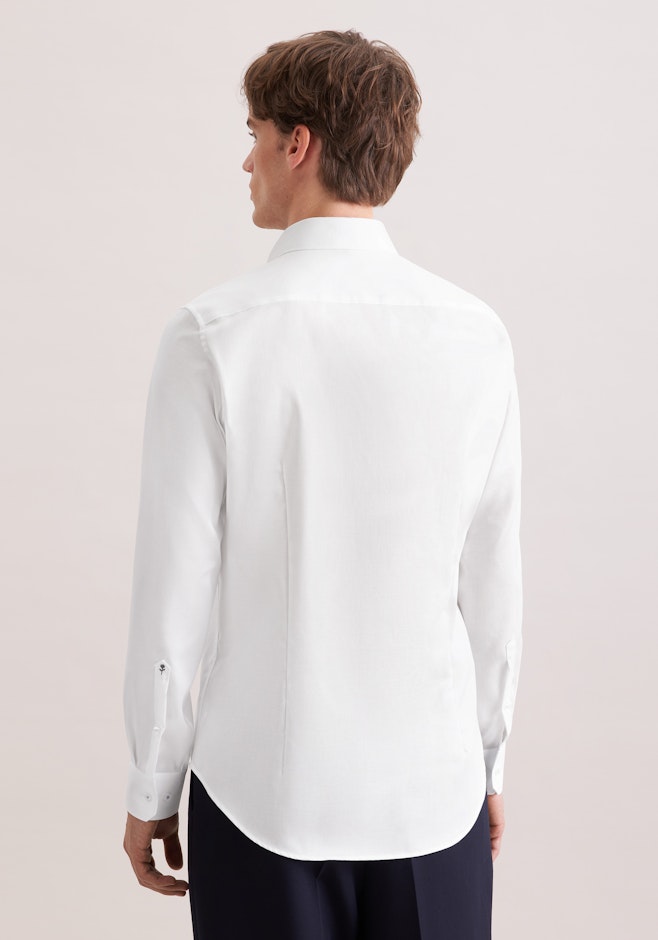 Slim Business Hemd Struktur in Weiß | Seidensticker Onlineshop