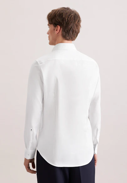 Slim Business Hemd Struktur in Weiß |  Seidensticker Onlineshop