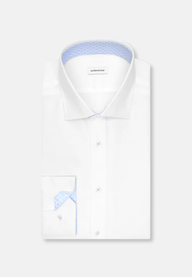 Slim Chemise d'affaires Structure dans Blanc | Boutique en ligne Seidensticker