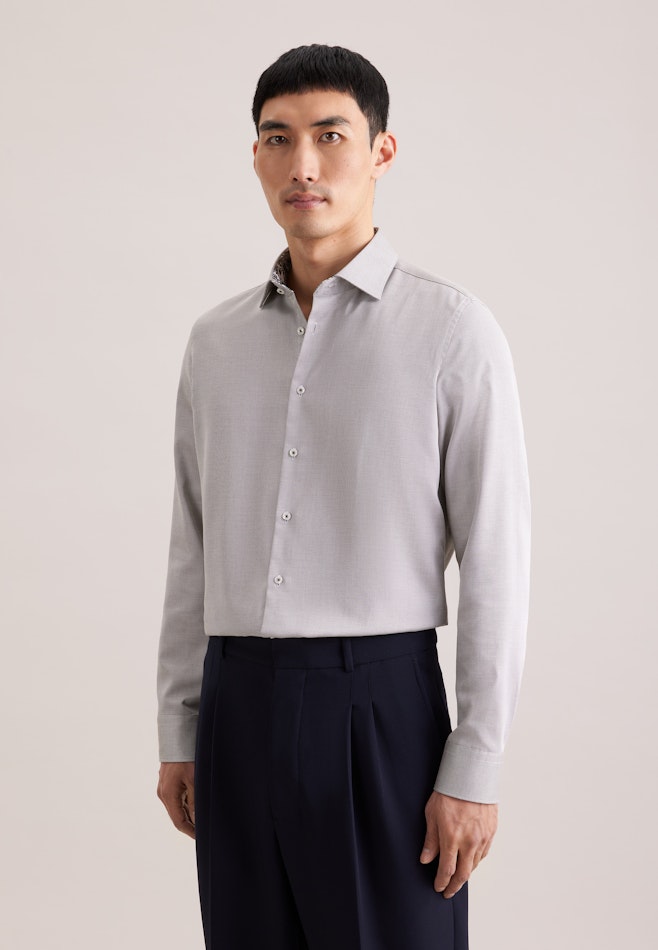 Slim Business shirt Structure in Grün | Seidensticker online shop