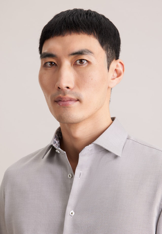 Slim Business Hemd Struktur in Grün |  Seidensticker Onlineshop