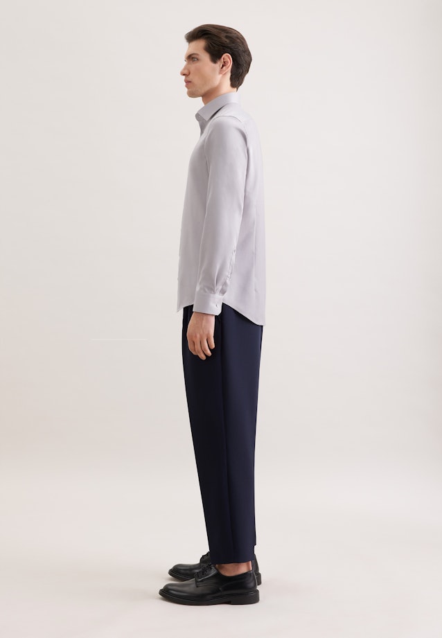 Slim Chemise d'affaires Structure in Gris |  Seidensticker Onlineshop
