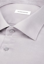 Slim Chemise d'affaires Structure in Gris |  Seidensticker Onlineshop