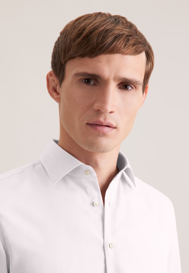 Slim Business Hemd Struktur in Beige |  Seidensticker Onlineshop