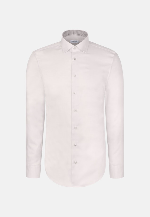 Slim Business Hemd Struktur in Beige |  Seidensticker Onlineshop