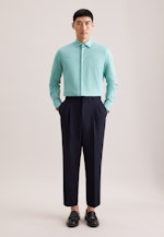 Slim Business Hemd Struktur in Türkis |  Seidensticker Onlineshop