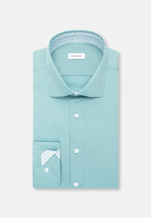 Slim Business Hemd Struktur in Türkis |  Seidensticker Onlineshop