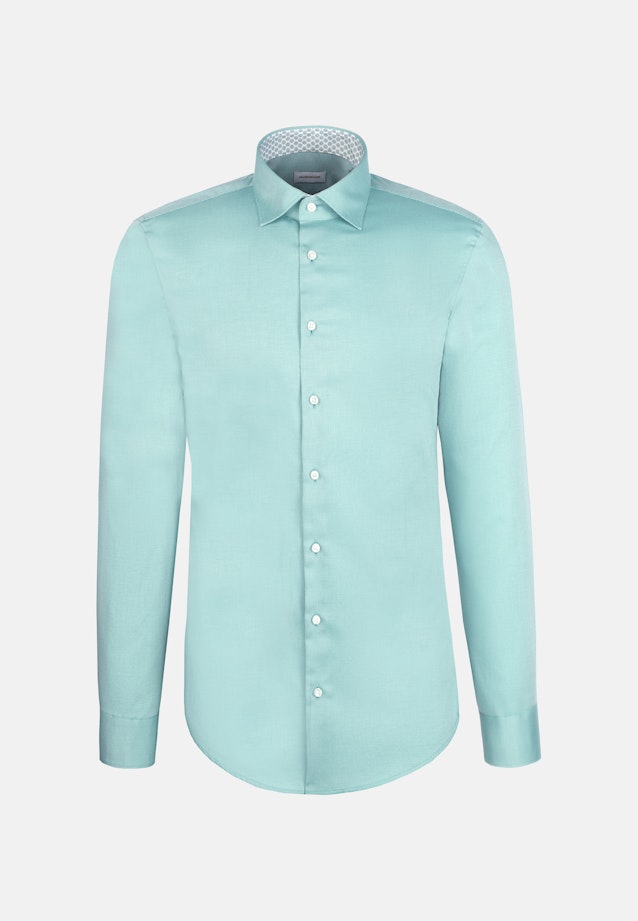 Slim Business Hemd Struktur in Türkis |  Seidensticker Onlineshop