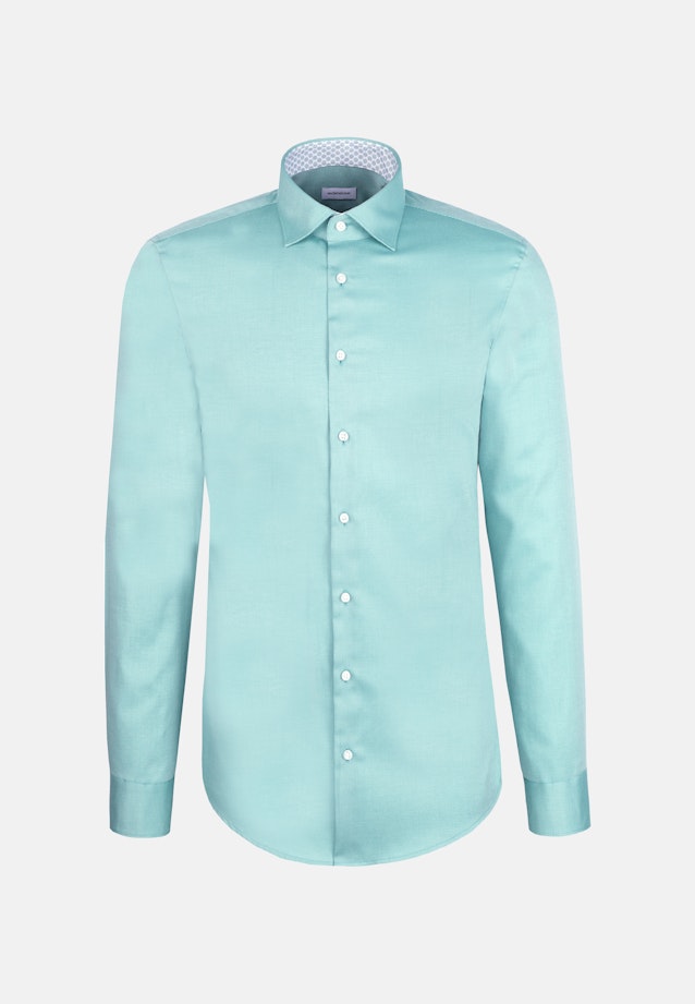 Slim Business Hemd Struktur in Türkis |  Seidensticker Onlineshop