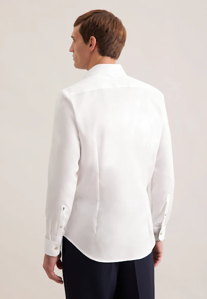 Slim Business Hemd Struktur in Weiß |  Seidensticker Onlineshop