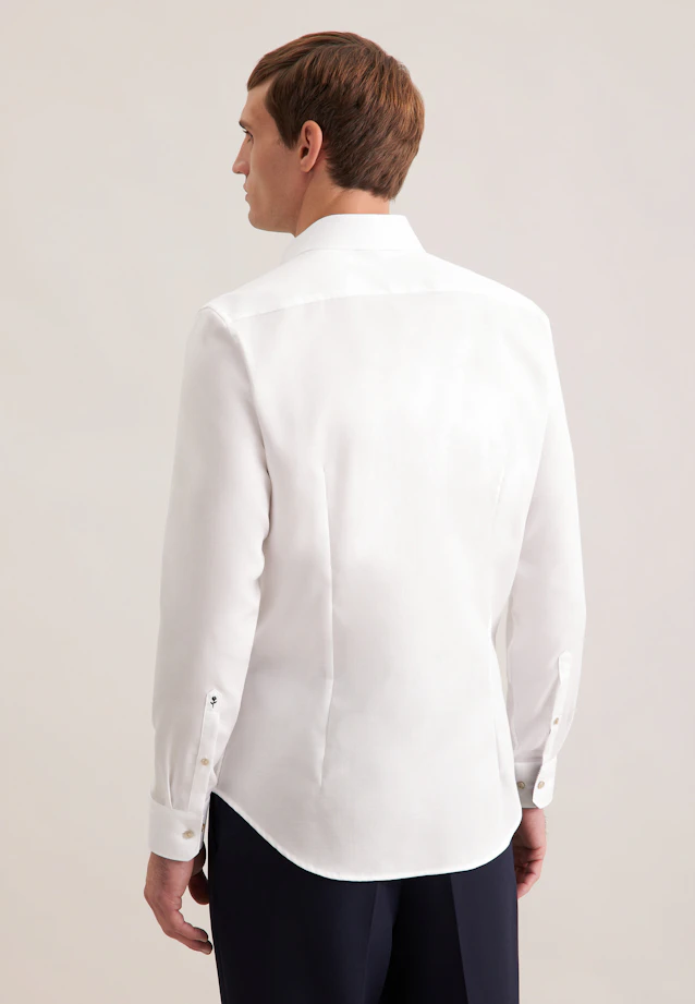 Slim Business Hemd Struktur in Weiß |  Seidensticker Onlineshop