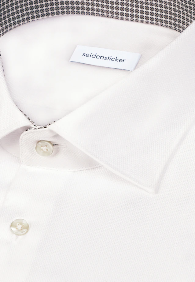 Slim Business Hemd Struktur in Weiß |  Seidensticker Onlineshop