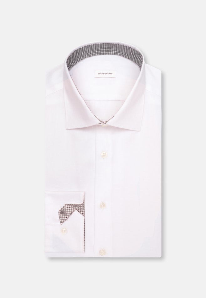 Slim Business Hemd Struktur in Weiß | Seidensticker Onlineshop
