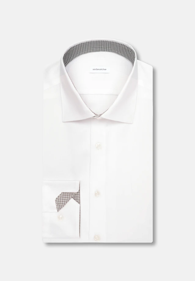 Slim Business Hemd Struktur in Weiß |  Seidensticker Onlineshop