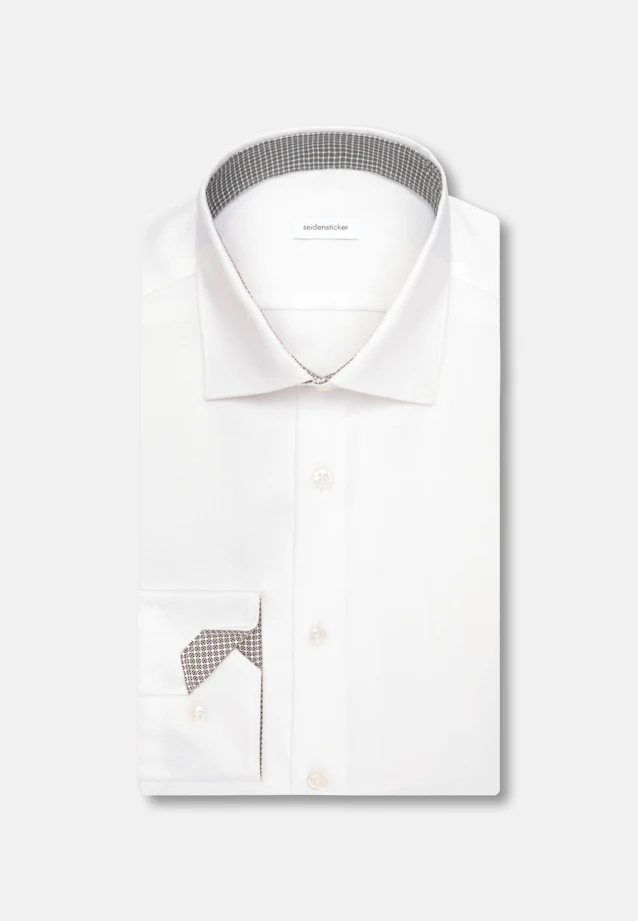 Slim Business Hemd Struktur in Weiß |  Seidensticker Onlineshop