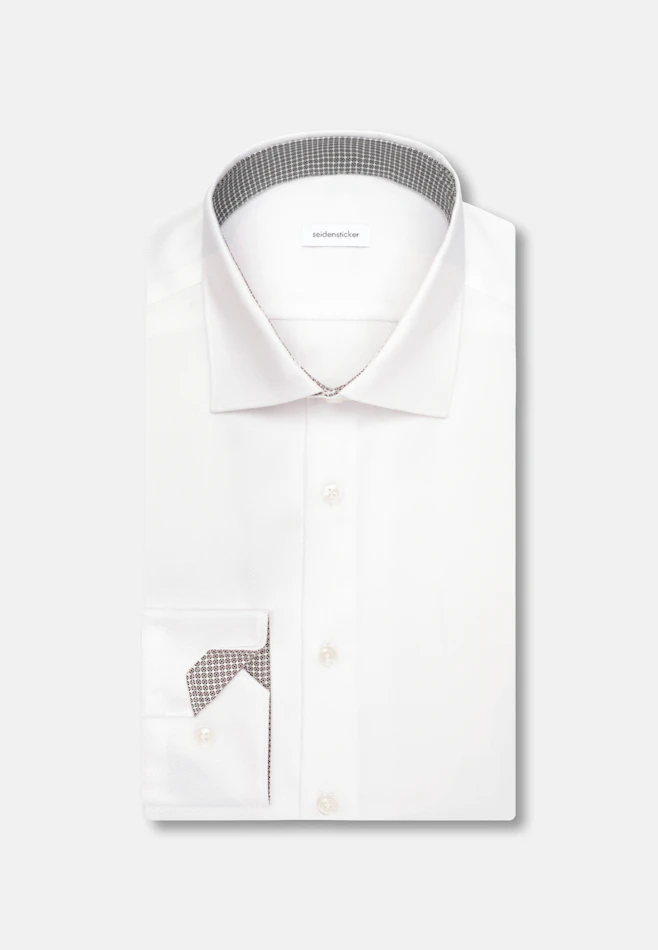 Slim Business shirt Structure in Weiß | Seidensticker online shop
