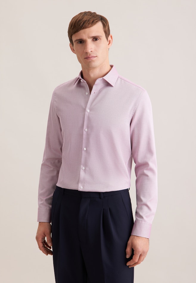 Slim Business Hemd Struktur in Rosa | Seidensticker Onlineshop