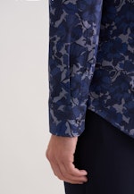 Slim Business Hemd Druck in Dunkelblau |  Seidensticker Onlineshop