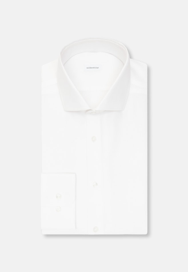 Regular Business Hemd Struktur in Weiß | Seidensticker Onlineshop