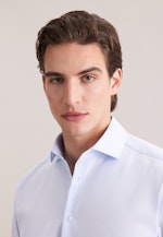 Regular Business Hemd Struktur in Mittelblau |  Seidensticker Onlineshop